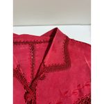 Vintage Red Suede Crochet Fringe Jacket Boho Western Bohemian Festival Size M Photo 6