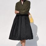 Sandy Liang NWT  Berries Fleece Midi Dress in Jansport Green Photo 0