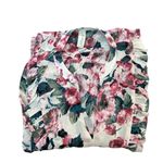 Allison Joy  floral long sleeve ruffle women's top‎ size M Photo 2