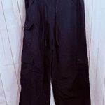 Steve Madden NYC Women’s Large Black Cargo Jogger Pants Photo 0