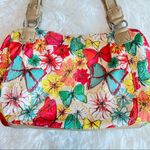Tyler Rodan Shoulder Bag Purse colorful floral butterfly print Photo 5