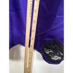 Victoria's Secret Vintage  Small Nightgown Slip Purple Black Lace Sexy Polyester Photo 10