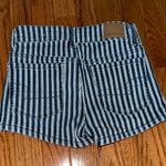 American Eagle  Striped Jean Shorts Photo 0
