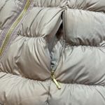 Athleta Taupe Goose Down Puffer Vest • XXS • Warm Quilted Zip Front High Collar Photo 3