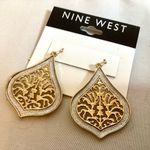 Nine West Gold Tone Dangle Earrings Photo 0