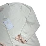 Gal Meets Glam Ivory and Pink Ribbon Cardigan Womens L Photo 2