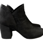 Eileen Fisher Boots Womens 5 Black Suede Leather Nubuck Ankle Neutral Minimalist Photo 0