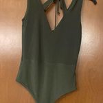 Boohoo  khaki jersey bodysuit Photo 0
