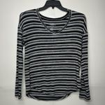 American Eagle Outfitters Soft & Sexy Plush V-Neck Striped Shirt Women's Medium Photo 0