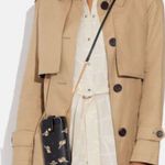 Coach Authentic Printed Penguins coated canvas/smooth leather phone/cards Crosby Photo 0