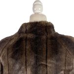 Alpine Studio Women's Fur Faux Brown Cropped Coat Jacket Size Medium Photo 6