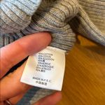 Brandy Melville  Sweater Ribbed Cropped Grey Mockneck OS Photo 4