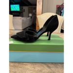 Kate Spade Heels Shayna D'Orsay Ruffle Kitten Heel Pointed Toe Black Size 7.5 Photo 6