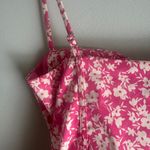 ZARA Sleeveless Adjustable Straps Pink Floral Corset Bodysuit Size XS Photo 7