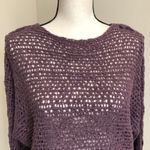 Rewind Dolman Loose Knit Lace Up Sleeve Sweater L Photo 6