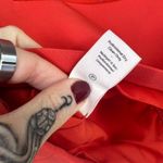 Cinq à Sept Cinq a Sept Aurora Red Amara Choker Square Neck Long Sleeve Crop Top Size 0 Photo 6