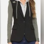 Veronica Beard $795 NEW Dickey Military Blazer Jacket Hoody 2 Army Green Black Photo 0