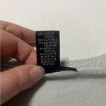 August Silk  Shimmering Silver Knit Top Photo 2