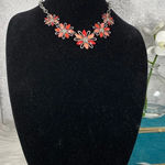 🆕 Color Brand Pink & Red Flower Fashion Necklace Photo 0