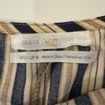 Urban Outfitters  Straight-Neck Striped Jumpsuit Women's 0 Black/Beige Wide Leg Photo 3