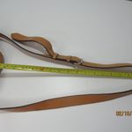 Rebecca Minkoff  Leather Midnighter Messenger Crossbody Tan Blue Trim Boho Bag Photo 6