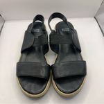 Eileen Fisher  Womens Black 1" Platform Dash Wedge Slip Slingback Sandal 7.5 Photo 10