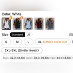 Boutique White Button Up Shirt Turn Down Collar Blouse Size XXL 14 Plus Size Work Casual Photo 3