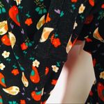 LuLaRoe  Bird Print Red Blue Cream OSFA Leggings Photo 4