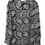Diane Von Furstenberg Vintage 1995  Paisley Print Collared Button Down Blouse Photo 0