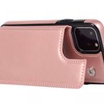 iPhone 12Pro Max Fashion Flip Cards Holder Wallet Case Rose Gold Photo 3