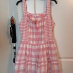 Love Shack Fancy Chennedy Gingham Pleated Mini Dress Photo 0