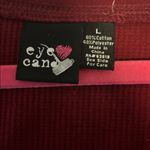 Eye Candy  BRAND BURGUNDY RIBBED L/S TEE SHIRT SCOOP NECK 
LACE DESIGN ON CUFF Photo 9