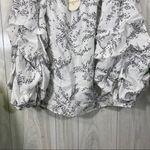 NEW Patrizia Luca Gathered Sleeve Off The Shoulder Top size L Large NWT *FLAWED White Photo 5