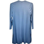 Torrid Cardigan Teal Blue Size M/L Duster Open Front Long Sleeve Jersey Spandex Photo 3