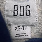 BDG Urban Outfitters Pierre Mock Neck Slouchy Top Blue & White Women’s XS BOHO Photo 10