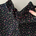 Levi's Levi’s Mid Length Shorts, Floral Print, Black Shorts with Pink Flowers, Size 28 Photo 9