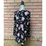 EUC  Floral Pattern Long Sleeve Tunic Top Torrid Size 1 or US 16 Photo 2