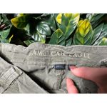 American Eagle  Green Super High-Rise Baggy Wide-Leg Cargo Pants Size 8L Photo 4