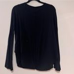 American Eagle  Soft & Sexy Black Long Sleeve Top Photo 2