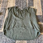 Aerie  Green V-neck Sleeveless Summer Tank Top Blouse Women's Size XL Photo 5