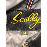 Scully Puffy Lambskin Leather Jacket Black Zip Pockets Womens Medium Moto Lux Photo 2