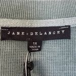 Jane + Delancey 1X Waffle Knit Long Sleeve Sweatshirt Green Washed Oversized Top Photo 10