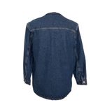 Old Navy Sherpa Denim Utility Jacket Shacket Women’s Size S Blue Heavyweight Photo 6