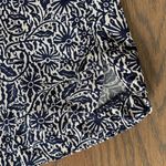Madewell Drapey Pull-On Short Woodcut Floral Navy and White Size Medium Photo 1