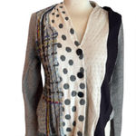 Anthropologie Charlie and Robin Multi Color Wool Scarf Cardigan Sweater Photo 0