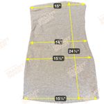 BP  Strapless Mini Dress Casual Everyday‎ Sundress Heather Gray XL Photo 4