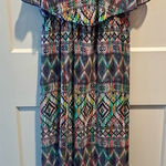 Sequin Hearts Women's  Multicolor Boho Style‎ Summer Maxi Dress Size Small Photo 0