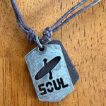 Ron Jon Surf Shop Soul Silver Tag Necklace Photo 0