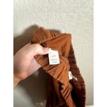 Garnet Hill Garnett Hill Autumn Orange brown Pull on Crop Wide Leg Linen Pant Size Medium Photo 5
