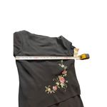 SL Fashions 90s Blck Pink Floral Embroidered Connected 2 Piece Maxi Dress 12 NWT Black Photo 10